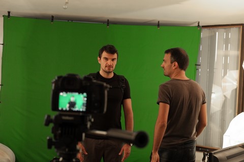 Tournage video ecran vert